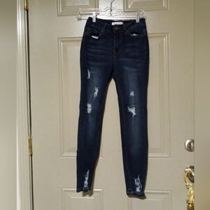 ENCORE JEANS DISTRESSED #971HR SIZE 3 JUNIORS